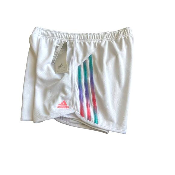 Adidas Shorts White Girls XL. (16) NWT - Picture 4 of 4